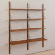 23098 two bay teak wall unit-5