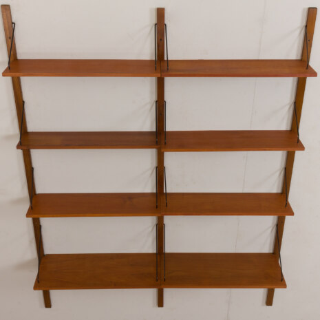 23098 two bay teak wall unit-8 23098 two bay teak wall unit-8