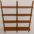 23098 two bay teak wall unit-8