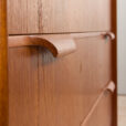 23046 Danish vintage dresser in teak w. 6 drawers on tapered legs 1960s-7