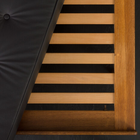 23001 Ejvind A. Johansson daybed in oak and black leather, Denmark 1960s-12 23001 Ejvind A. Johansson daybed in oak and black leather, Denmark 1960s-12