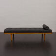 23001 Ejvind A. Johansson daybed in oak and black leather, Denmark 1960s-5