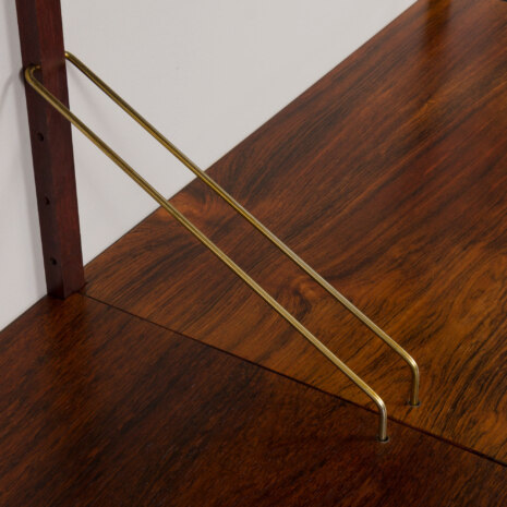 23082 Duński regał biurowy z palisandru z połowy wieku, zaprojektowany przez Prebena Sorenesena dla PS System, biurko i szafka, Dania, lata 1960-13 23082 Duński regał biurowy z palisandru z połowy wieku, zaprojektowany przez Prebena Sorenesena dla PS System, biurko i szafka, Dania, lata 1960-13