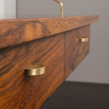 23082 Duński regał biurowy z palisandru z połowy wieku, zaprojektowany przez Prebena Sorenesena dla PS System, biurko i szafka, Dania, lata 1960-19 23082 Duński regał biurowy z palisandru z połowy wieku, zaprojektowany przez Prebena Sorenesena dla PS System, biurko i szafka, Dania, lata 1960-19