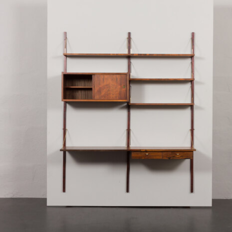 23082 Duńskie regały biurowe z palisandru z połowy wieku projektu Prebena Sorenesena dla PS System, biurko i szafka, Dania, lata 1960-7 23082 Duńskie regały biurowe z palisandru z połowy wieku projektu Prebena Sorenesena dla PS System, biurko i szafka, Dania, lata 1960-7