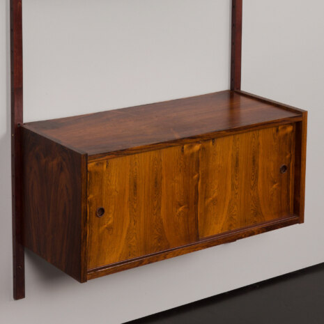 23083 Duński regał modułowy z palisandru z szafką z przesuwanymi drzwiami, szafka ścienna Preben Sorensen, Dania, lata 1960-11 23083 Duński regał modułowy z palisandru z szafką z przesuwanymi drzwiami, szafka ścienna Preben Sorensen, Dania, lata 1960-11