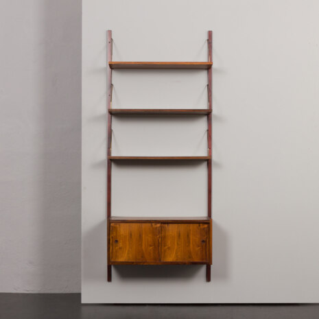 23083 Duński modułowy system regałów z palisandru z szafką z przesuwanymi drzwiami, szafka ścienna Preben Sorensen, Dania, lata 1960-8 23083 Duński modułowy system regałów z palisandru z szafką z przesuwanymi drzwiami, szafka ścienna Preben Sorensen, Dania, lata 1960-8