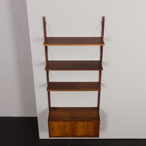 23083 Duński modułowy system regałów z palisandru z szafką z przesuwanymi drzwiami, szafka ścienna Preben Sorensen, Dania, lata 1960-9 23083 Duński modułowy system regałów z palisandru z szafką z przesuwanymi drzwiami, szafka ścienna Preben Sorensen, Dania, lata 1960-9