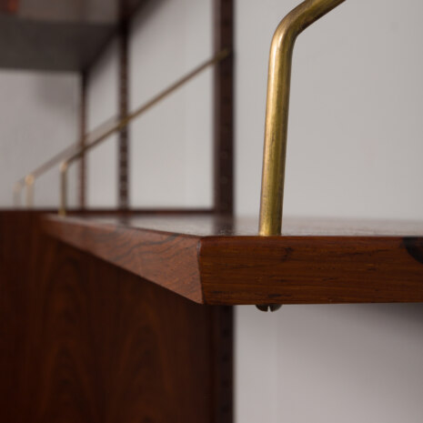 23087 Regał modułowy z drewna różanego z komodą i sekretarzykiem oraz 3 szafkami, szafka ścienna projektu Thygesen i Sorensen dla Hansen _ Guldborg, lata 1960-32 23087 Regał modułowy z drewna różanego z komodą i sekretarzykiem oraz 3 szafkami, szafka ścienna projektu Thygesen i Sorensen dla Hansen _ Guldborg, lata 1960-32