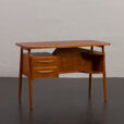 23100 Smallmid century -lady desk- in Teak Desk by Gunnar Nielsen for Tibergaard, Denmark 1960s-1