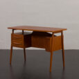 23100 Smallmid century -lady desk- in Teak Desk by Gunnar Nielsen for Tibergaard, Denmark 1960s-4