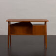 23100 Smallmid century -lady desk- in Teak Desk by Gunnar Nielsen for Tibergaard, Denmark 1960s-7