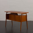23100 Smallmid century -lady desk- in Teak Desk by Gunnar Nielsen for Tibergaard, Denmark 1960s-8