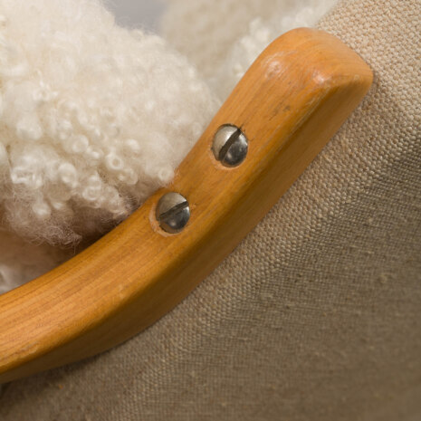 23123 Pernilla Lounge Chair in natural sheepskin by Bruno Mathsson for Dux, 1960s-16 23123 Pernilla Lounge Chair in natural sheepskin by Bruno Mathsson for Dux, 1960s-16