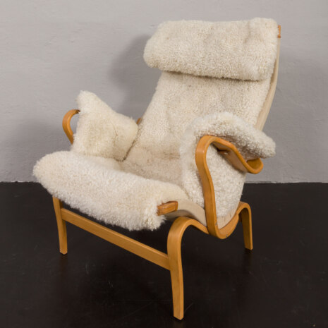 23123 Pernilla Lounge Chair in natural sheepskin by Bruno Mathsson for Dux, 1960s-17 23123 Pernilla Lounge Chair in natural sheepskin by Bruno Mathsson for Dux, 1960s-17