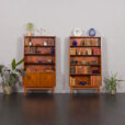 23133 Johannes Sorth set of two teak bookcases for Nexo, Bornholm, Denmark 1960s -2-1