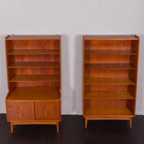 23133 Johannes Sorth set of two teak bookcases for Nexo, Bornholm, Denmark 1960s -2-5 23133 Johannes Sorth set of two teak bookcases for Nexo, Bornholm, Denmark 1960s -2-5