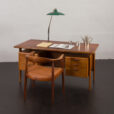 23134 6351147 Kai Kristiansen rare desk in walnut, for FM Mobler, Denmark 1960s-1