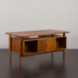 23134 6351147 Kai Kristiansen rare desk in walnut, for FM Mobler, Denmark 1960s-12