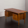 23134 6351147 Kai Kristiansen rare desk in walnut, for FM Mobler, Denmark 1960s-14