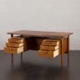 23134 6351147 Kai Kristiansen rare desk in walnut, for FM Mobler, Denmark 1960s-3