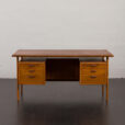 23134 6351147 Kai Kristiansen rare desk in walnut, for FM Mobler, Denmark 1960s-4