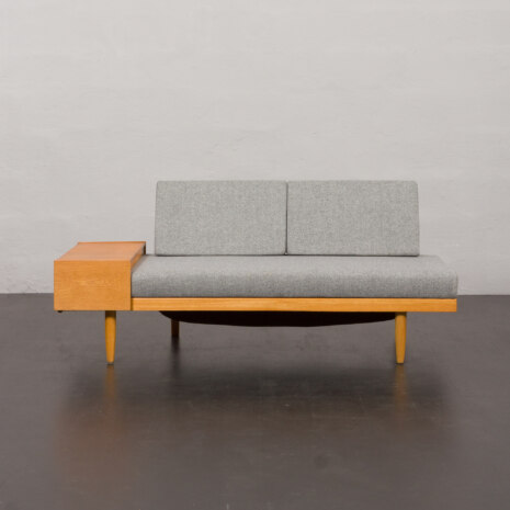 23155 Svane oak daybed by Igmar Relling, in new wool upholstery, Ekornes, Norway 1970s-10 23155 Svane oak daybed by Igmar Relling, in new wool upholstery, Ekornes, Norway 1970s-10