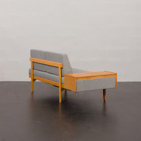 23155 Svane oak daybed by Igmar Relling, in new wool upholstery, Ekornes, Norway 1970s-15 23155 Svane oak daybed by Igmar Relling, in new wool upholstery, Ekornes, Norway 1970s-15