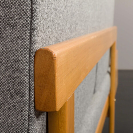 23155 Svane oak daybed by Igmar Relling, in new wool upholstery, Ekornes, Norway 1970s-20 23155 Svane oak daybed by Igmar Relling, in new wool upholstery, Ekornes, Norway 1970s-20