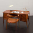 23158 Svend Aage Madsen teak desk for HP Hansen, Denmark 1960s-1