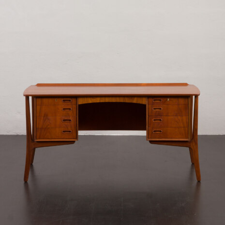 23158 Svend Aage Madsen teak desk for HP Hansen, Denmark 1960s-4 23158 Svend Aage Madsen teak desk for HP Hansen, Denmark 1960s-4