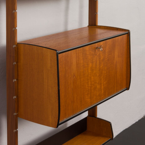 23169 onebay freestanding ergo wall unit in teak-14 23169 onebay freestanding ergo wall unit in teak-14