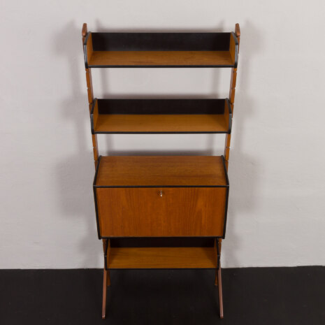 23169 onebay freestanding ergo wall unit in teak-17 23169 onebay freestanding ergo wall unit in teak-17