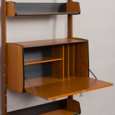 23169 onebay freestanding ergo wall unit in teak-7 23169 onebay freestanding ergo wall unit in teak-7