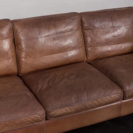 23178 Brown aniline leather sofa by Stouby, Denmark 1970s-10 23178 Brown aniline leather sofa by Stouby, Denmark 1970s-10