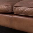 23178 Brown aniline leather sofa by Stouby, Denmark 1970s-13