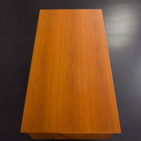 23125 Vintage Danish Teak Desk with 7 drawers-10 23125 Vintage Danish Teak Desk with 7 drawers-10