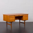 23125 Vintage Danish Teak Desk with 7 drawers-2