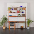 23129 Kai kristiansen teak twobay wallunit with desk-1