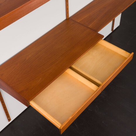 23129 Kai kristiansen teak twobay szafka wisząca z biurkiem-14 23129 Kai kristiansen teak twobay szafka wisząca z biurkiem-14