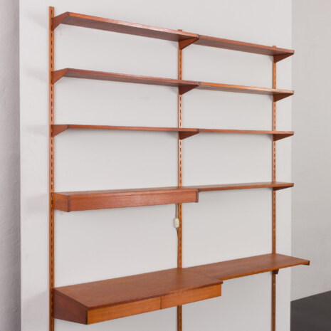 23129 Kai kristiansen teak twobay szafka wisząca z biurkiem-16 23129 Kai kristiansen teak twobay szafka wisząca z biurkiem-16