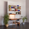 23129 Kai kristiansen teak twobay wallunit with desk-3