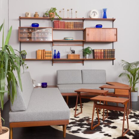 23130 kao kristiansen threebay teak wallunit with deskshelf-2 23130 kao kristiansen threebay teak wallunit with deskshelf-2