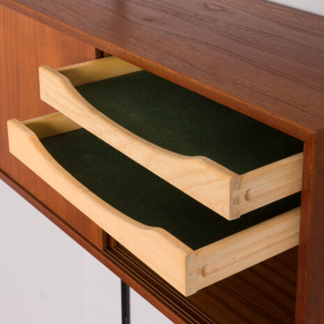 23130 kao kristiansen threebay teak wallunit with deskshelf-22 23130 kao kristiansen threebay teak wallunit with deskshelf-22