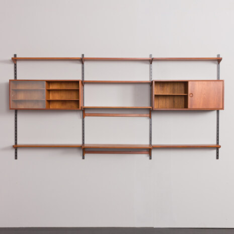 23130 kao kristiansen threebay teak wallunit with deskshelf-5 23130 kao kristiansen threebay teak wallunit with deskshelf-5