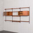 23130 kao kristiansen threebay teak wallunit with deskshelf-9