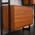 23146 Finnish teak freestanding twobay wallunit by akso-11