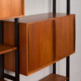 23146 Finnish teak freestanding twobay wallunit by akso-12