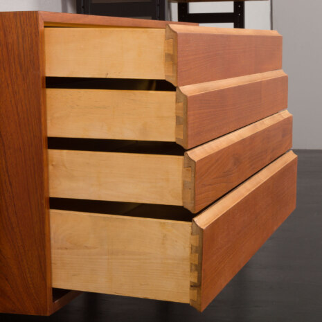 23146 Finnish teak freestanding twobay wallunit by akso-16 23146 Finnish teak freestanding twobay wallunit by akso-16