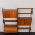 23146 Finnish teak freestanding twobay wallunit by akso-18
